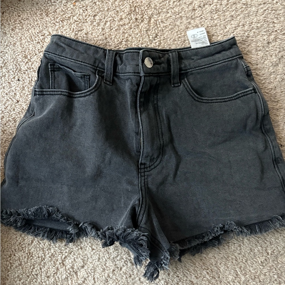 Hollister Women's Dark Gray Jean Shorts